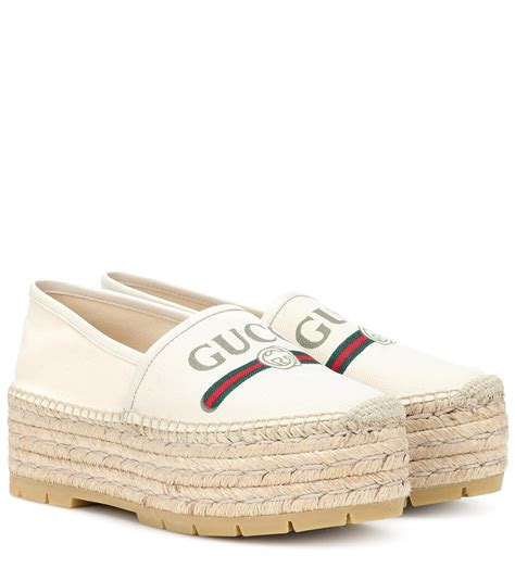 gucci open toe espadrilles|Gucci canvas espadrilles.